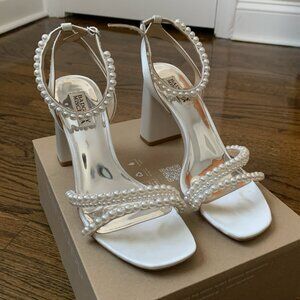 Badgley Mischka Feisty Pearl Block Heels